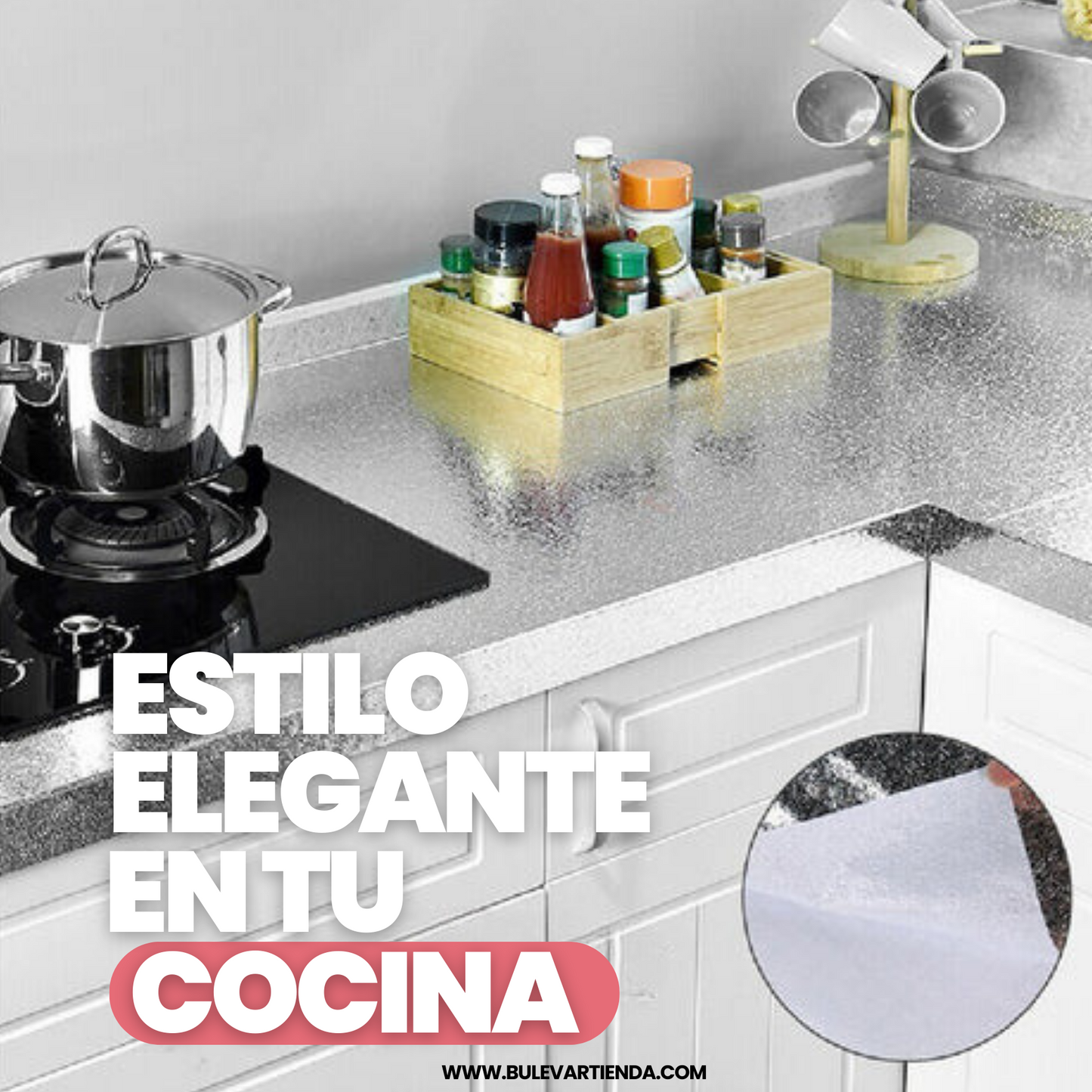 Papel aluminio adhesivo de cocina + Envío gratis + Promo