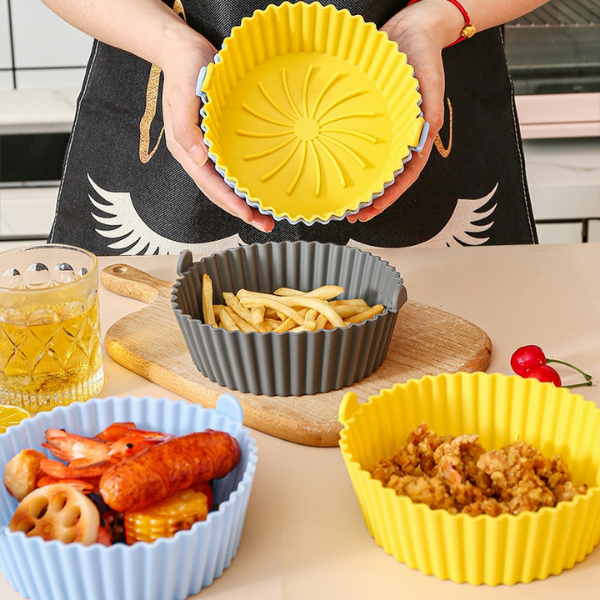 PACK DE 6 CANASTAS DE SILICONA PARA AIR FRYER + ENVÍO GRATIS