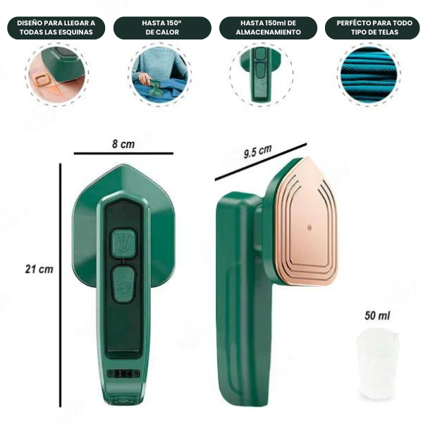 MINI PLANCHA A VAPOR PORTÁTIL VIAJERA + ¡ENVÍO GRATIS!