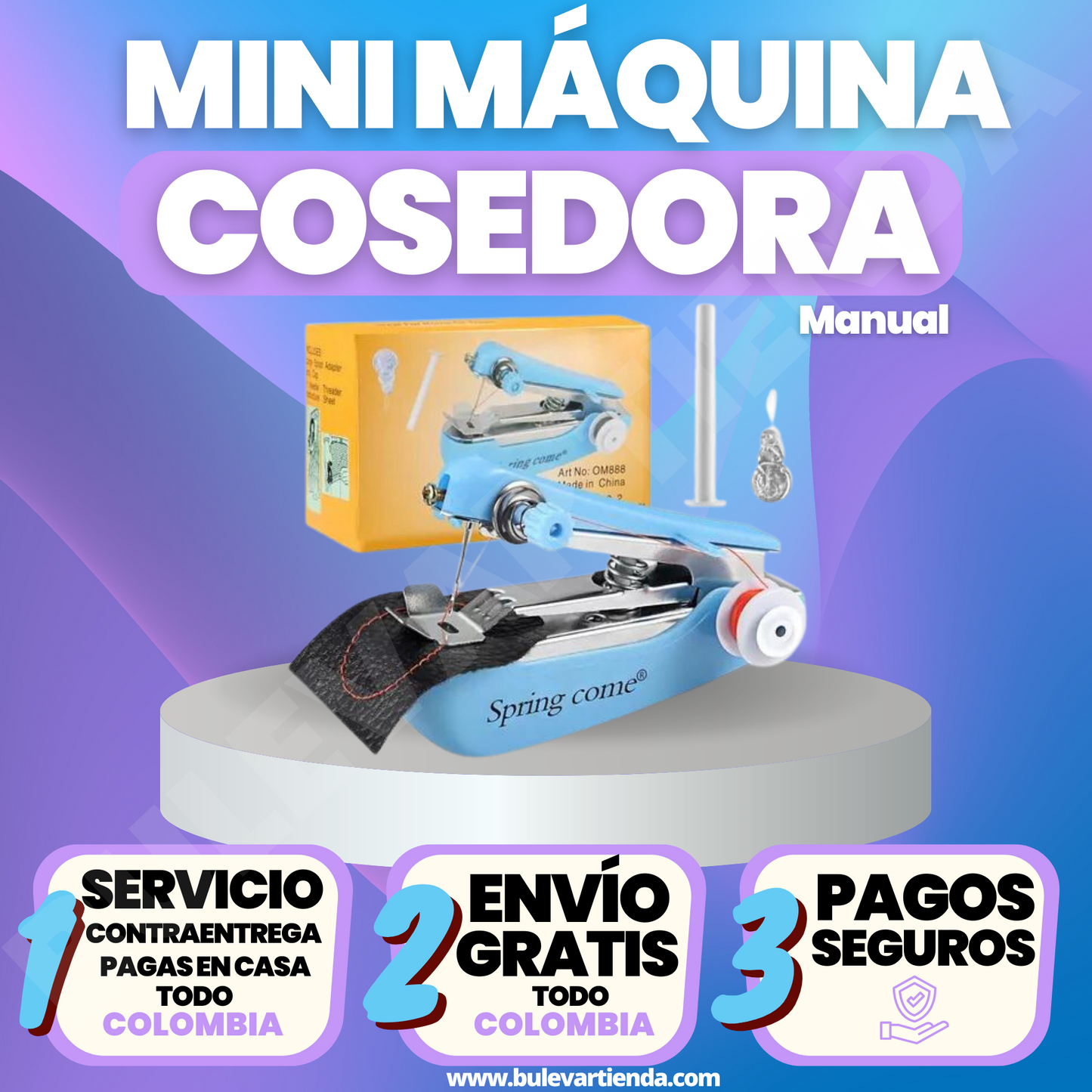 Mini Máquina De Coser Viajera + Envío gratis y Promo