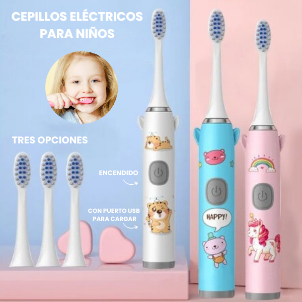 CEPILLO DE DIENTES ELÉCTRICO PARA NIÑOS + ENVÍO GRATIS