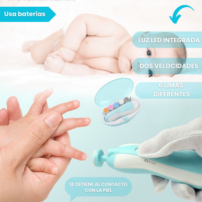 Limador de uñas eléctrica para bebes y niños 👶
