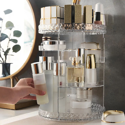 Organizador De Maquillaje Giratorio 💅🏻 ¡Ideal Para Ti!