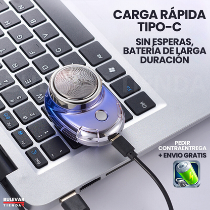 Mini Afeitadora Eléctrica USB de Larga Duración
