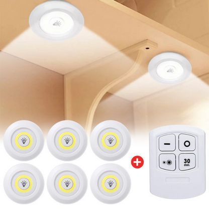 LUCES LED INALAMBRICAS X3 | SIN INSTALACION | MANDO A DISTANCIA | ALTA INTENSIDAD + ENVÍO GRATIS