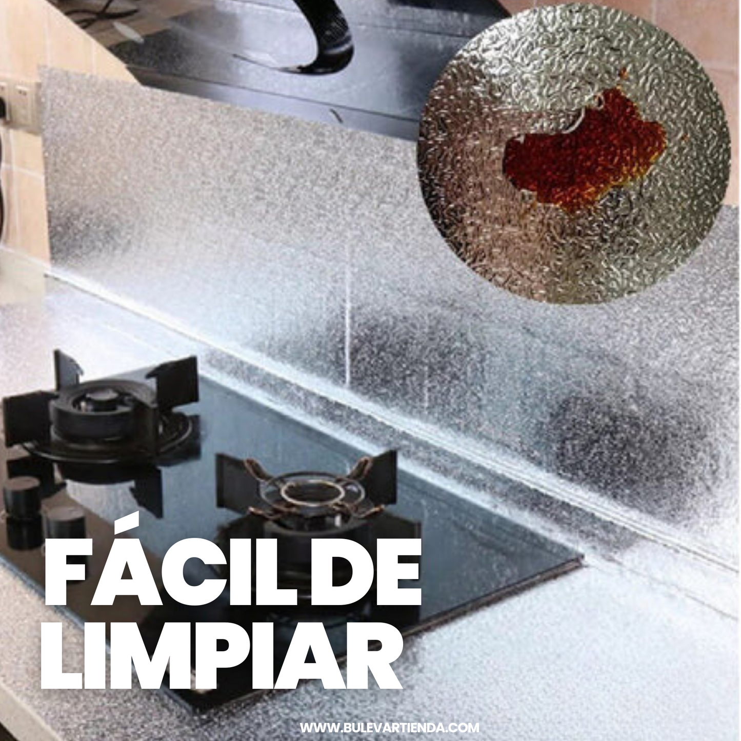 Papel aluminio adhesivo de cocina + Envío gratis + Promo