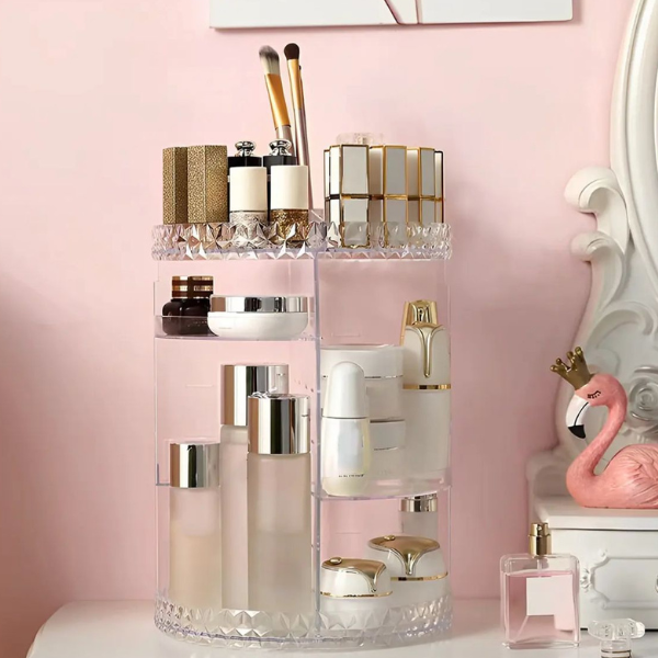 Organizador De Maquillaje Giratorio 💅🏻 ¡Ideal Para Ti!