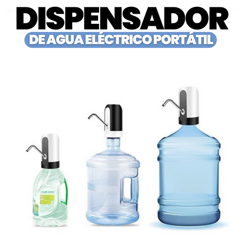 DISPENSADOR DE AGUA ELÉCTRICO RECARGABLE + ENVÍO GRATIS