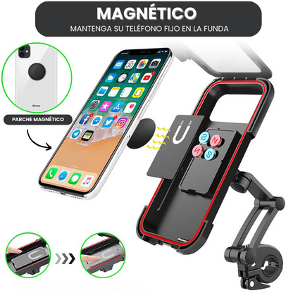 SOPORTE DE TELÉFONO IMPERMEABLE PARA MOTOS Y BICICLETAS + ENVÍO GRATIS!!