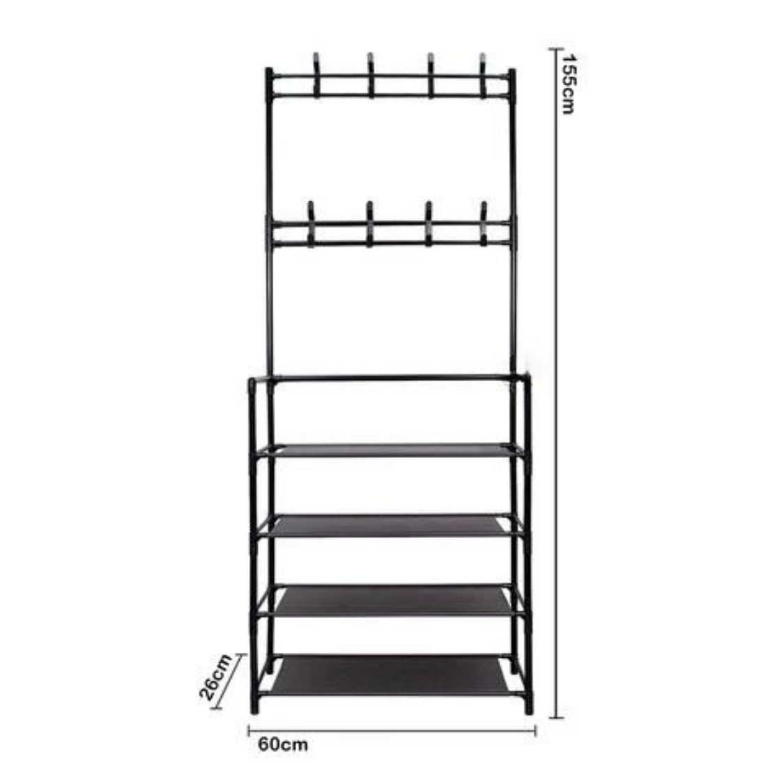 ORGANIZADOR DE ZAPATOS 4 NIVELES Y PERCHERO + ENVÍO GRATIS