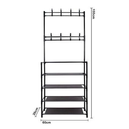 ORGANIZADOR DE ZAPATOS 4 NIVELES Y PERCHERO + ENVÍO GRATIS