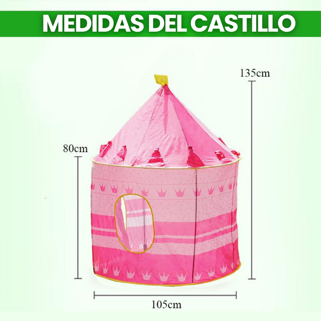CARPA CASTILLO PLEGABLE PARA NIÑO Y NIÑA + ENVÍO GRATIS