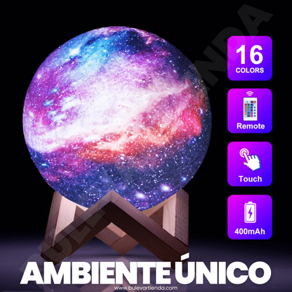 Lampara Luna luz cálida 🌒  + Obsequio: Control y base + Envío gratis