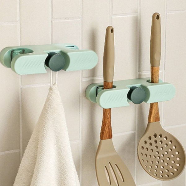 Soporte De Pared Para Escobas y Traperos