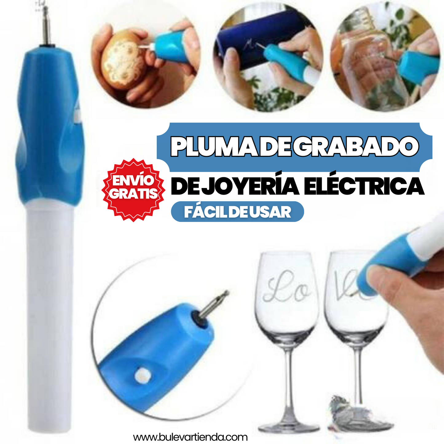 Mini pluma de grabado eléctrico + Envío gratis