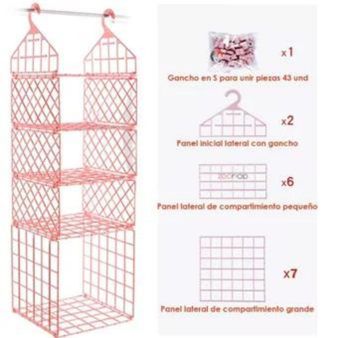 ESTANTERIA DE ALMACENAMIENTO COLGANTE PLEGABLE + ENVÍO GRATIS