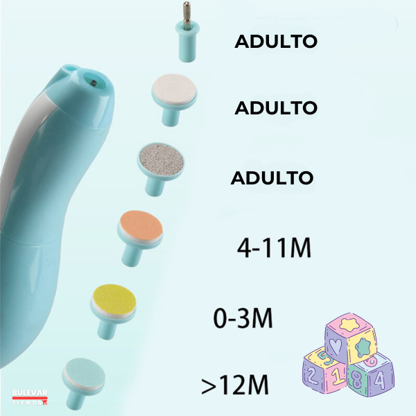 Limador de uñas eléctrica para bebes y niños 👶