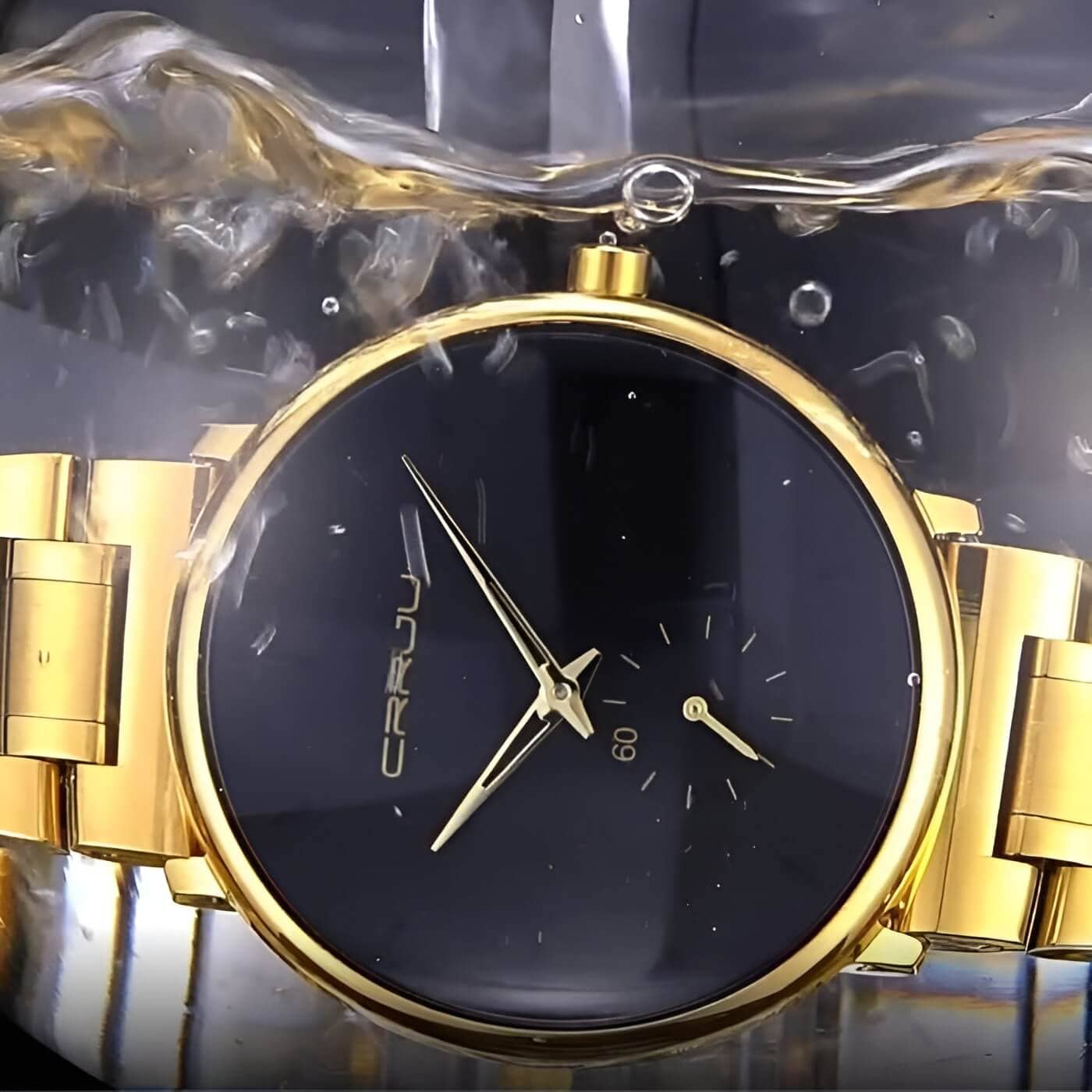 Relógio Minimalista Dourado | Ouro Luxo