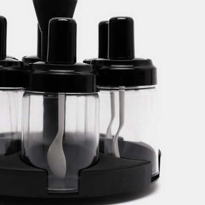 ORGANIZADOR DE CONDIMENTOS X6 UND +BASE GIRATORIO + ENVÍO GRATIS