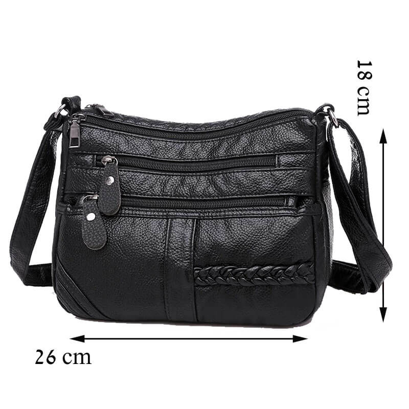 Bolsa Transversal Feminina Modelo Miss Elegant Preto