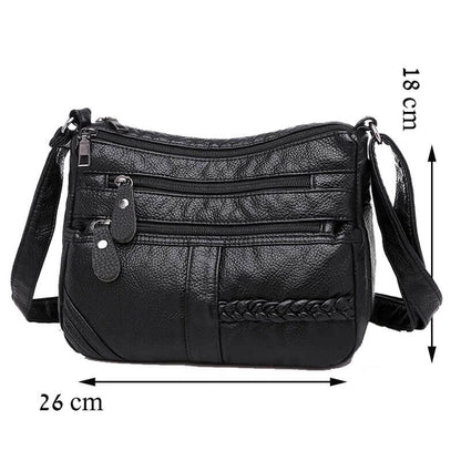 Bolsa Transversal Feminina Modelo Miss Elegant Preto