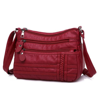 Bolsa Transversal Feminina Modelo Miss Elegant Vermelho