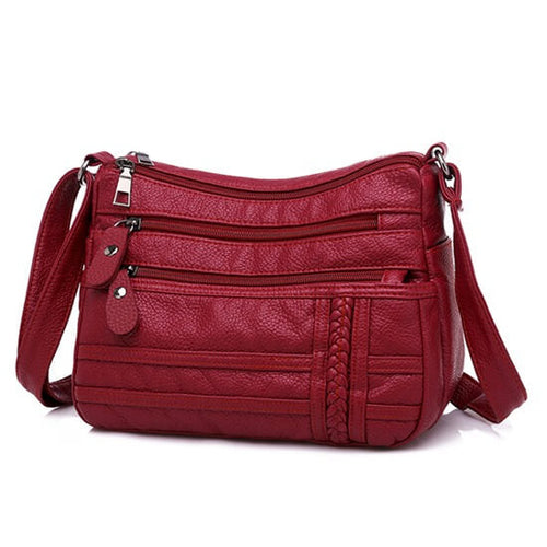 Bolsa Transversal Feminina Modelo Miss Elegant Vermelho