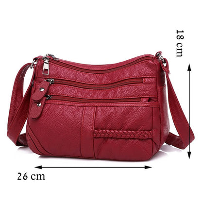 Bolsa Transversal Feminina Modelo Miss Elegant Vermelho