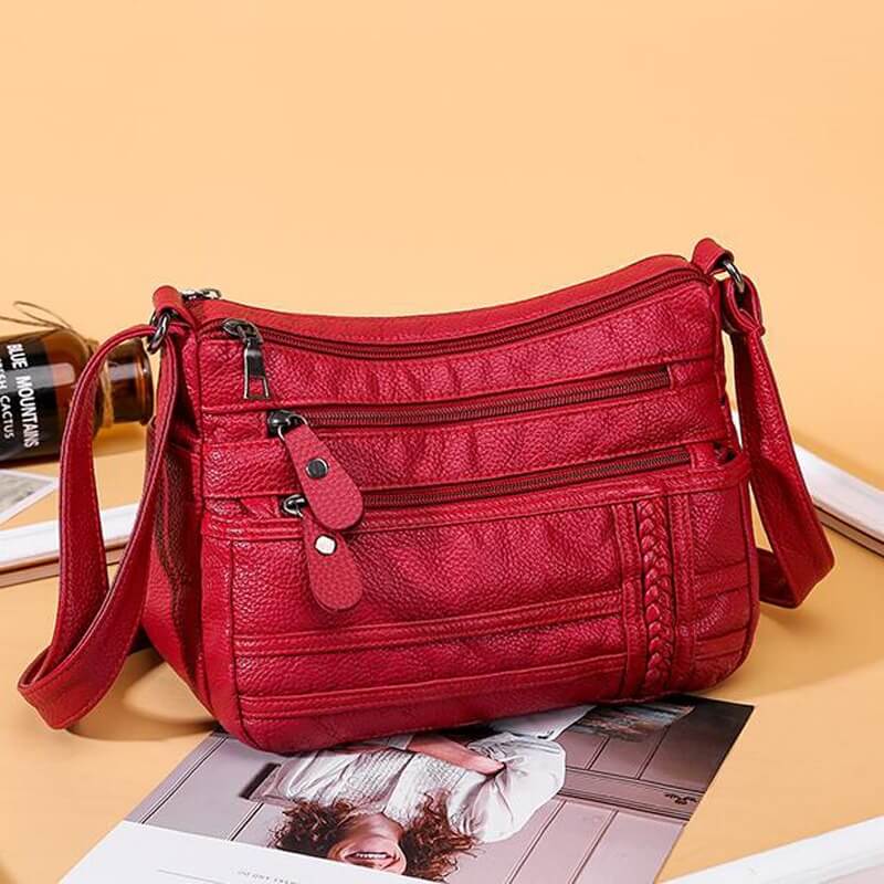 Bolsa Transversal Feminina Modelo Miss Elegant Vermelho