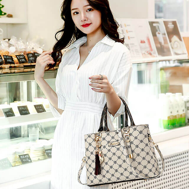 Bolsa Transversal Feminina Modelo Miss Serena Branco