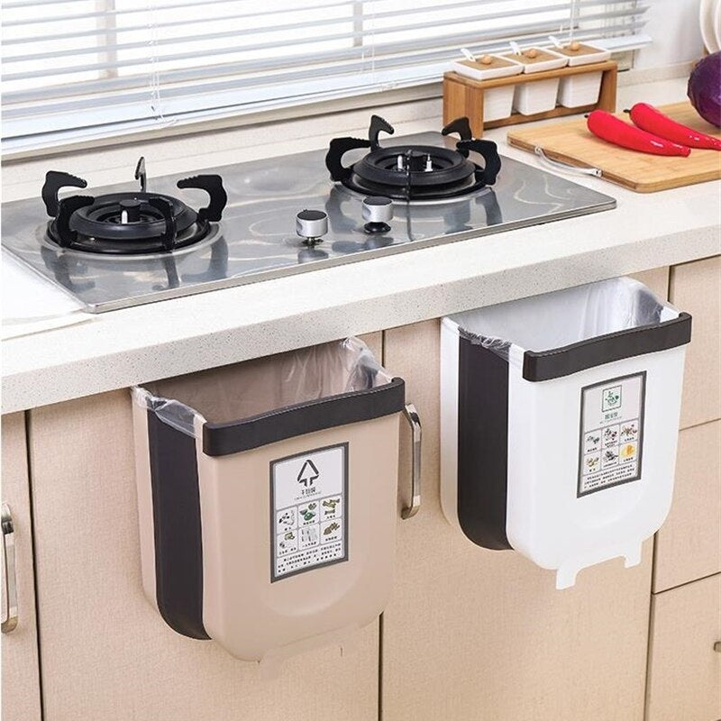 PAPELERA PLEGABLE 🤩  MULTIFUNCIONAL PARA COCINA 👌 + ENVÍO GRATIS