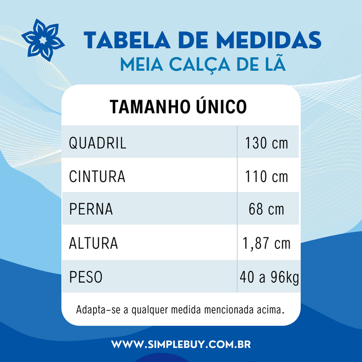 Meia-calça de Lã Translúcida para Pernas Perfeitas (PAGUE 1, LEVE 2)