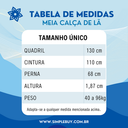 Meia-calça de Lã Translúcida para Pernas Perfeitas (PAGUE 1, LEVE 2)