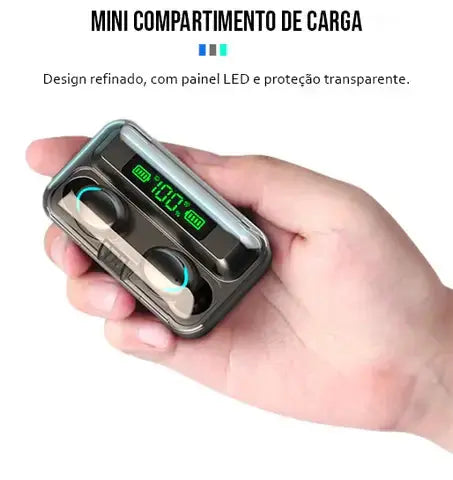 Fone de Ouvido Bluetooth com Microfone TWS PRO