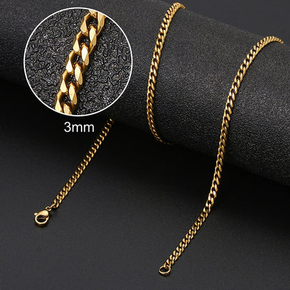 Corrente Dourada Luxuosa - 3mm