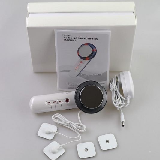Massageador Ultrassônico p/ Queima Gordura - 3 em 1 (Bivolt)
