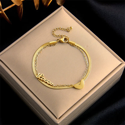 Pulseira Dourada Moda Elegância