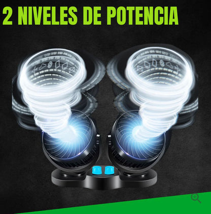 Ventilador De Doble Cabeza Para Vehículo 🚗¡Único En El Mercado!
