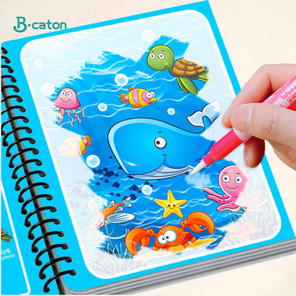 Libro Mágico De Dibujo De Agua  ¡MEJORE EL DESARROLLO DE SU HIJO!📕📗📘