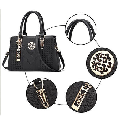 Bolsa Transversal Feminina Modelo Fashion Queen Preto