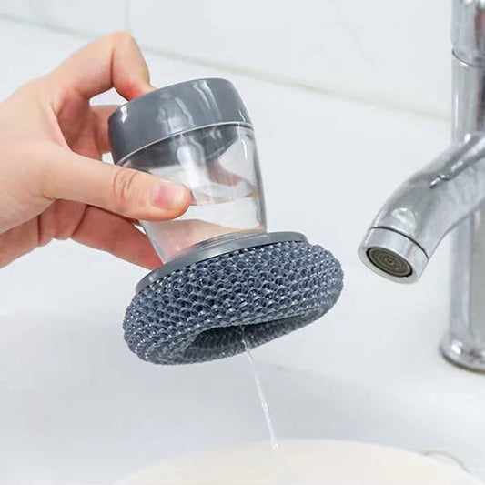 Cepillo Lavaplatos con Dispensador de Jabon