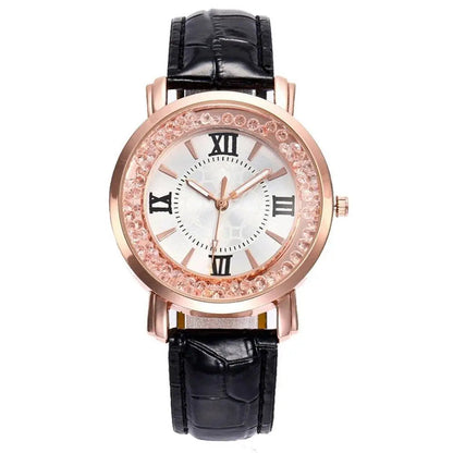 Relógio Feminino de Couro Moda Luxo