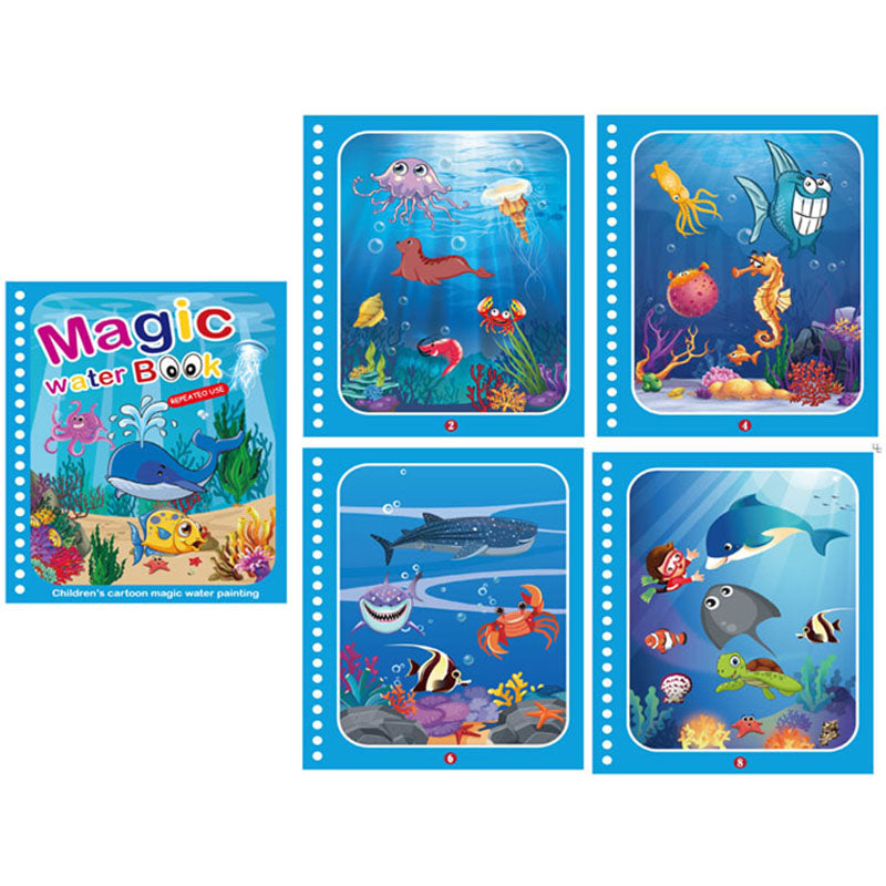Libro Mágico De Dibujo De Agua  ¡MEJORE EL DESARROLLO DE SU HIJO!📕📗📘