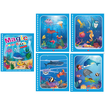 Libro Mágico De Dibujo De Agua  ¡MEJORE EL DESARROLLO DE SU HIJO!📕📗📘