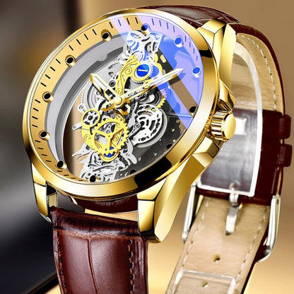 Relógio Masculino de Luxo | Golden Max - Transparente