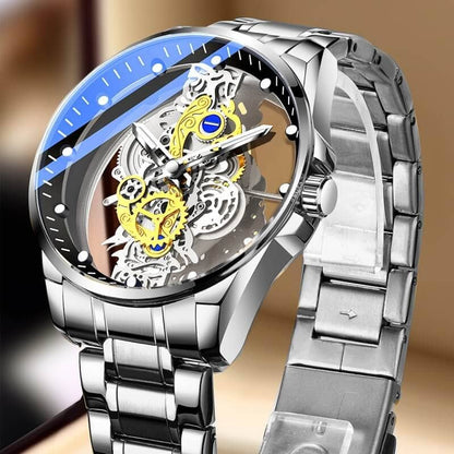 Relógio Masculino de Luxo | Golden Max - Transparente