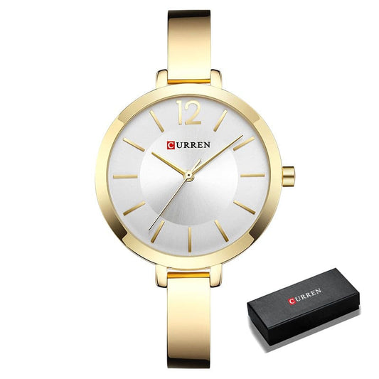 Relógio Feminino de Luxo Dourado | Golden Lady