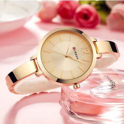 Relógio Feminino de Luxo Dourado | Golden Lady