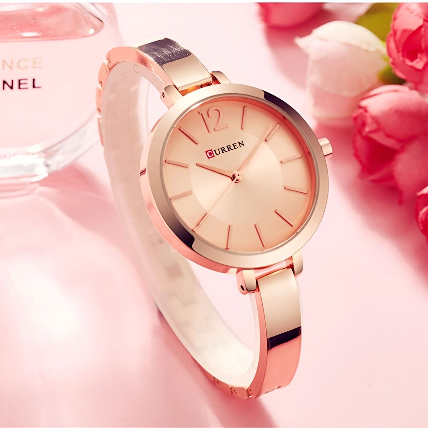 Relógio Feminino de Luxo Dourado | Golden Lady