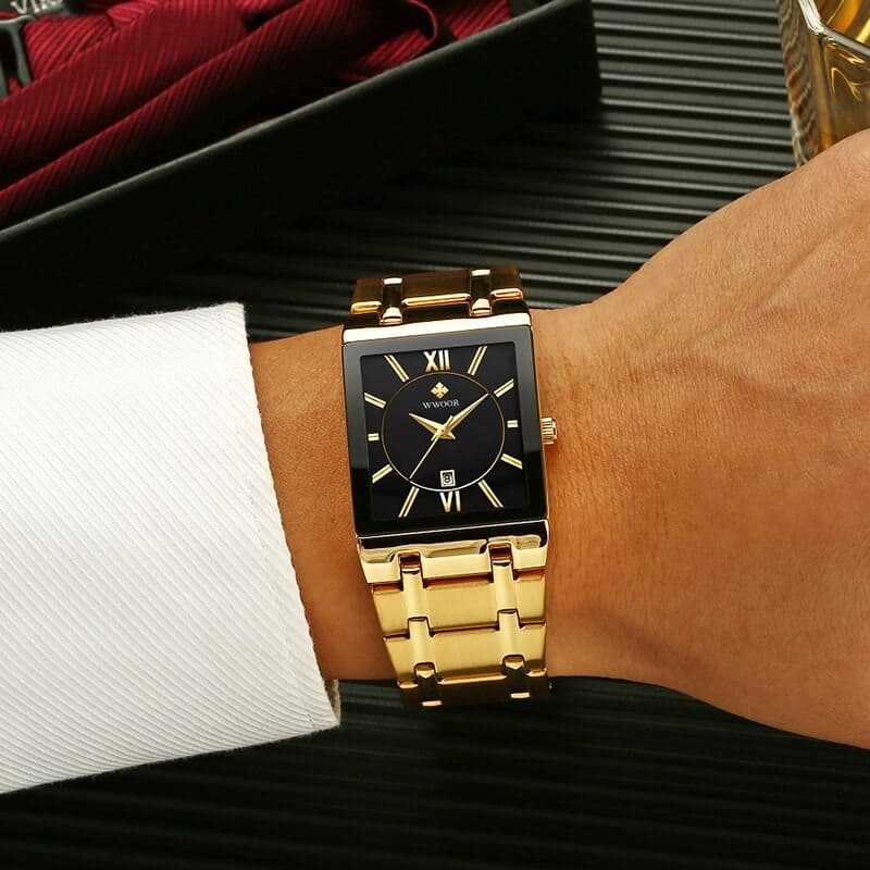 Relógio de Luxo Dourado | Golden Boss